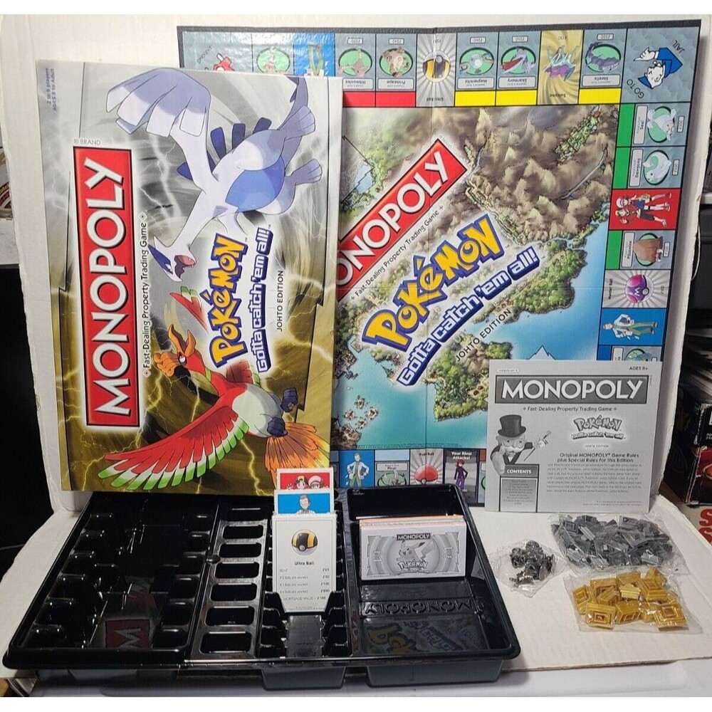 Pokémon Monopoly Johto Edition Complete Board Game RESEALED boardgame - Picture 1 of 7